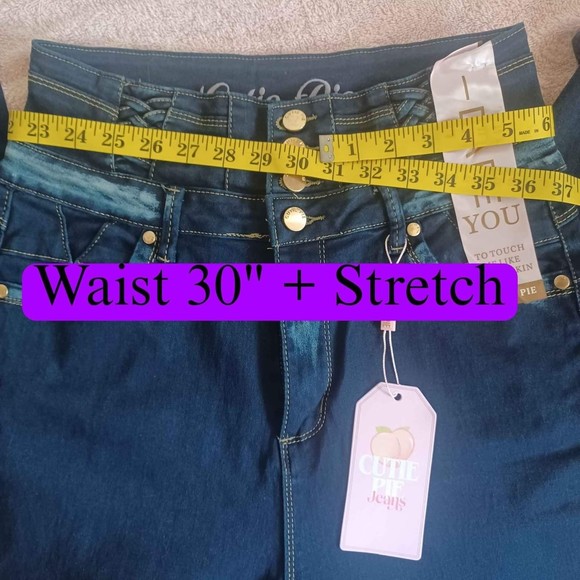 Skinny Jeans waist 30+Stretch,  denim, push up,  regular size - Picture 1 of 3